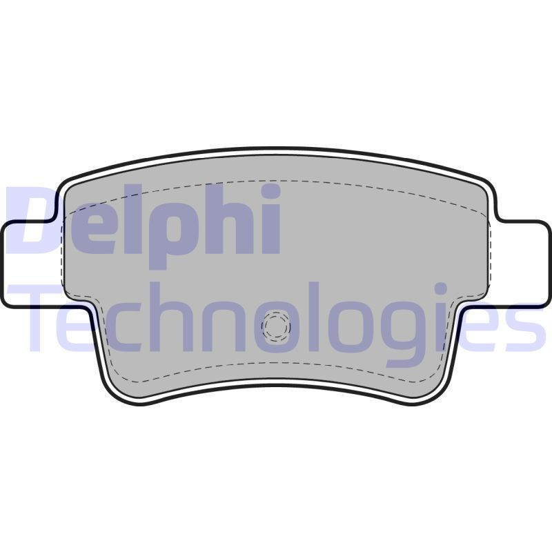 DELPHI LP2055 Klocki hamulcowe Tył dla Citroen C4 Picasso