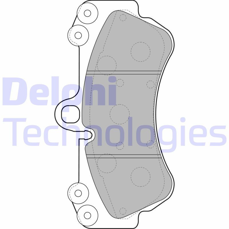 DELPHI LP2057 Pastiglie freno Anteriore per