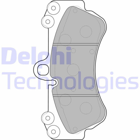 DELPHI LP2057 Plaquettes de frein Avant pour