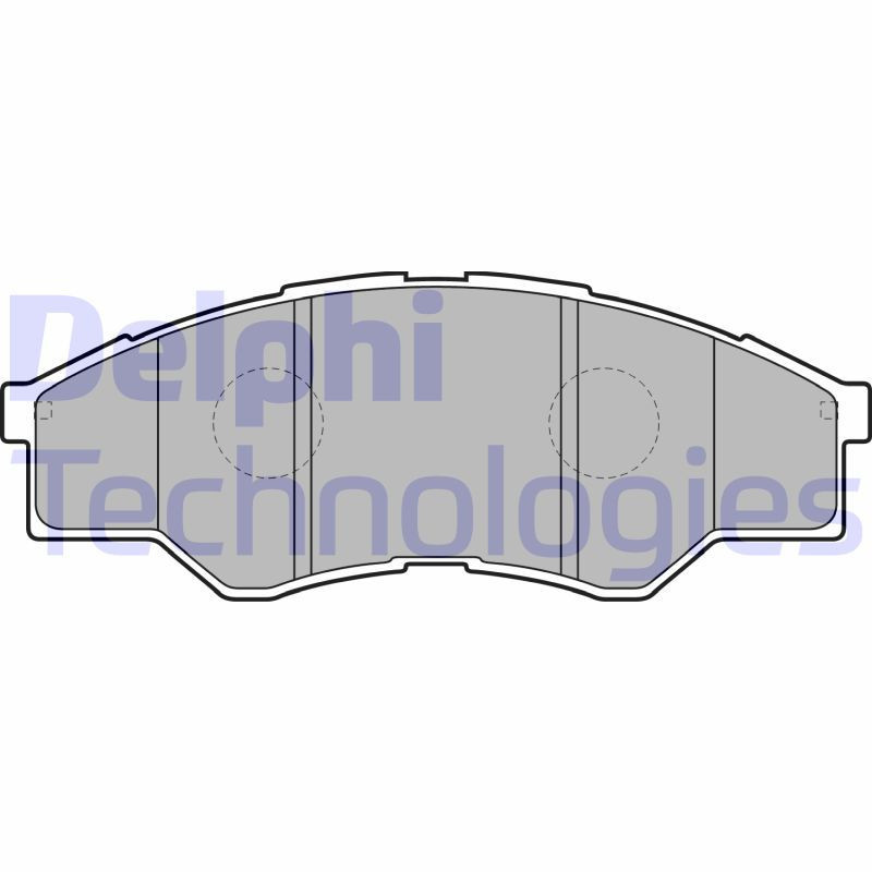 DELPHI LP2060 Pastiglie freno Anteriore per