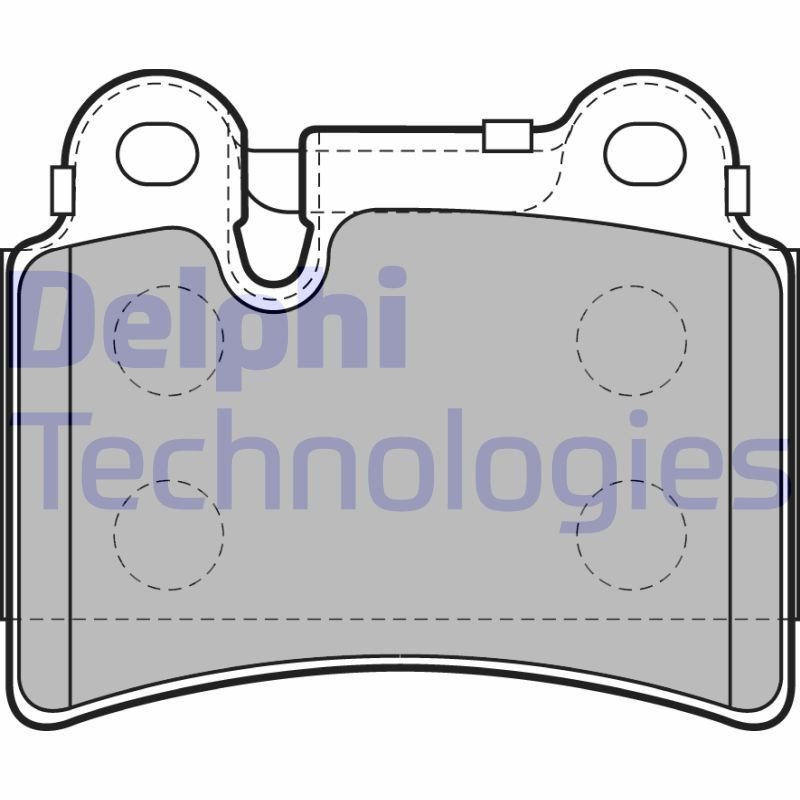DELPHI LP2061 Klocki hamulcowe Tył dla