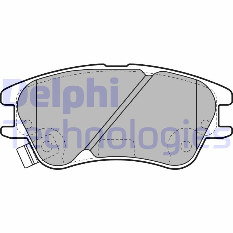DELPHI LP2062 Pastiglie freno Anteriore per