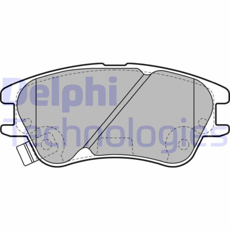 DELPHI LP2062 Brzdové platničky Predné pre