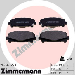 ZIMMERMANN 24766.175.1 Brake Pads