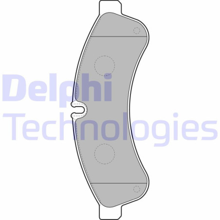 DELPHI LP2063 Pastiglie freno Posteriore per