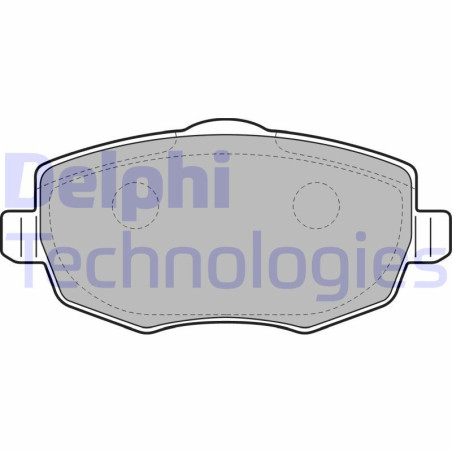 DELPHI LP2064 Pastillas de freno Delantero para