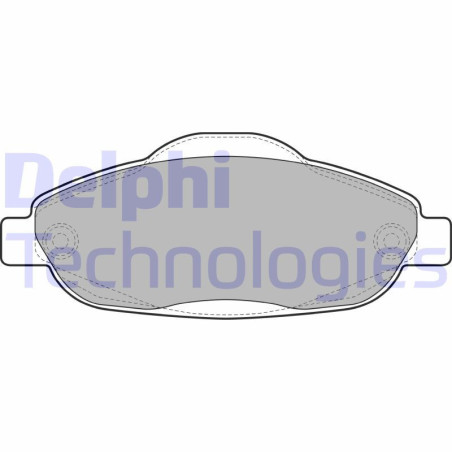 DELPHI LP2070 Brzdové platničky Predné pre