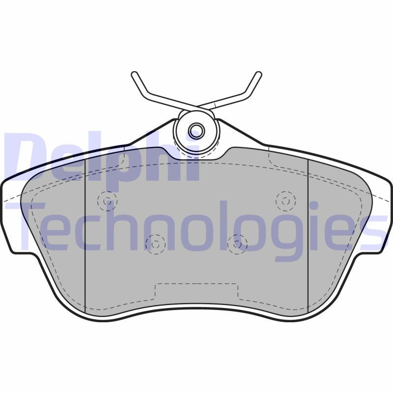 DELPHI LP2071 Brake Pads Set Rear for