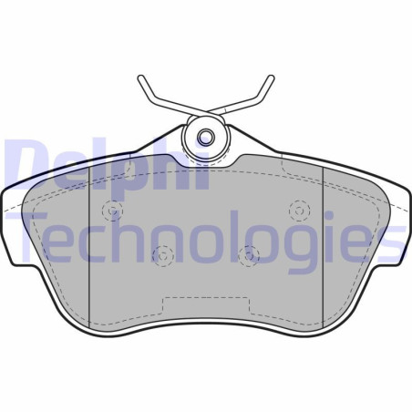 DELPHI LP2071 Brake Pads Set Rear for