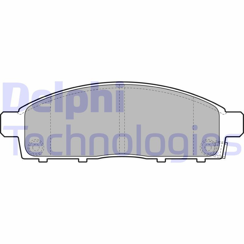 DELPHI LP2074 Pastiglie freno Anteriore per