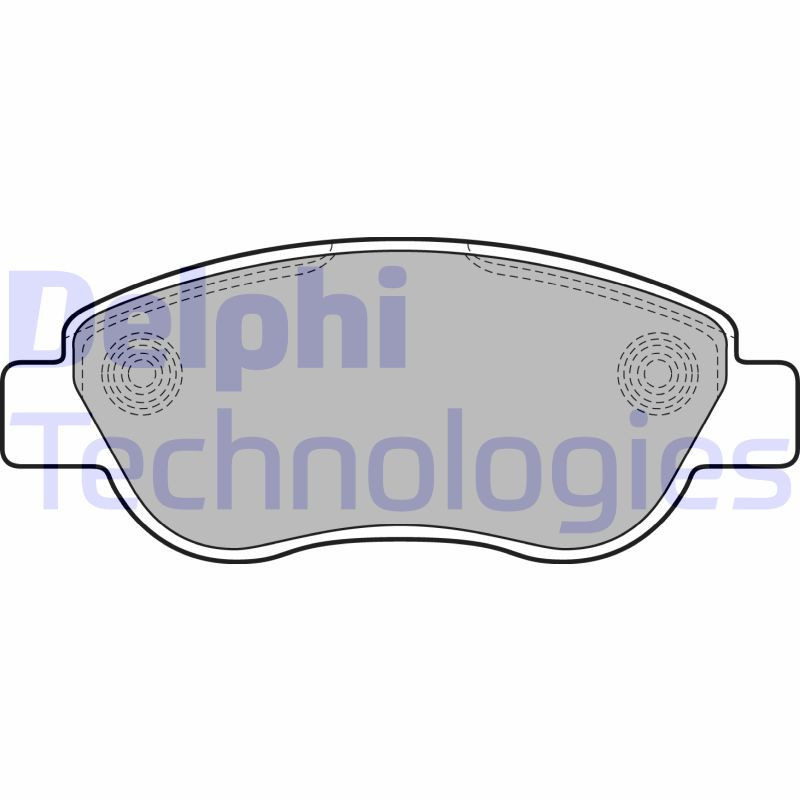 DELPHI LP2075 Pastiglie freno Anteriore per