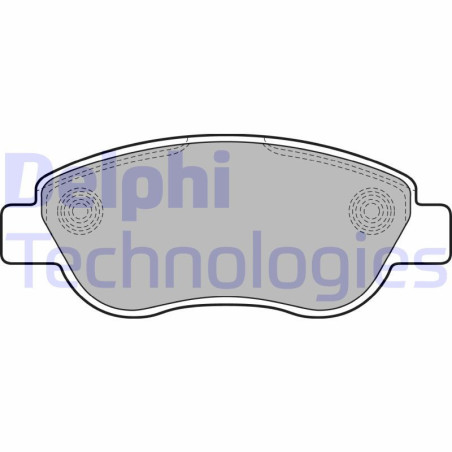 DELPHI LP2075 Brzdové platničky Predné pre