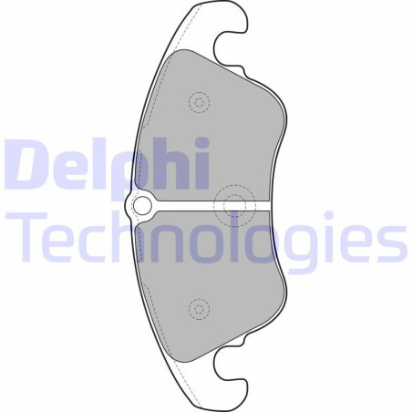 DELPHI LP2077 Brzdové platničky