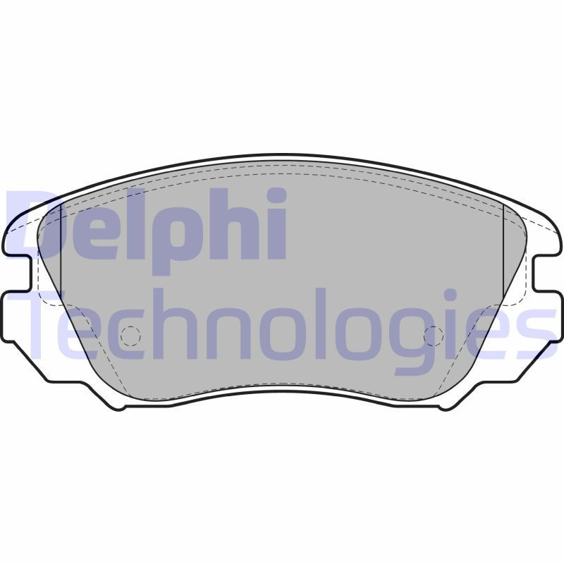 DELPHI LP2080 Pastillas de freno Delantero para