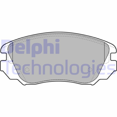 DELPHI LP2080 Pastiglie freno Anteriore per