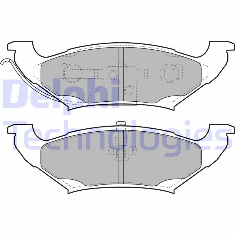 DELPHI LP2085 Pastiglie freno Posteriore per