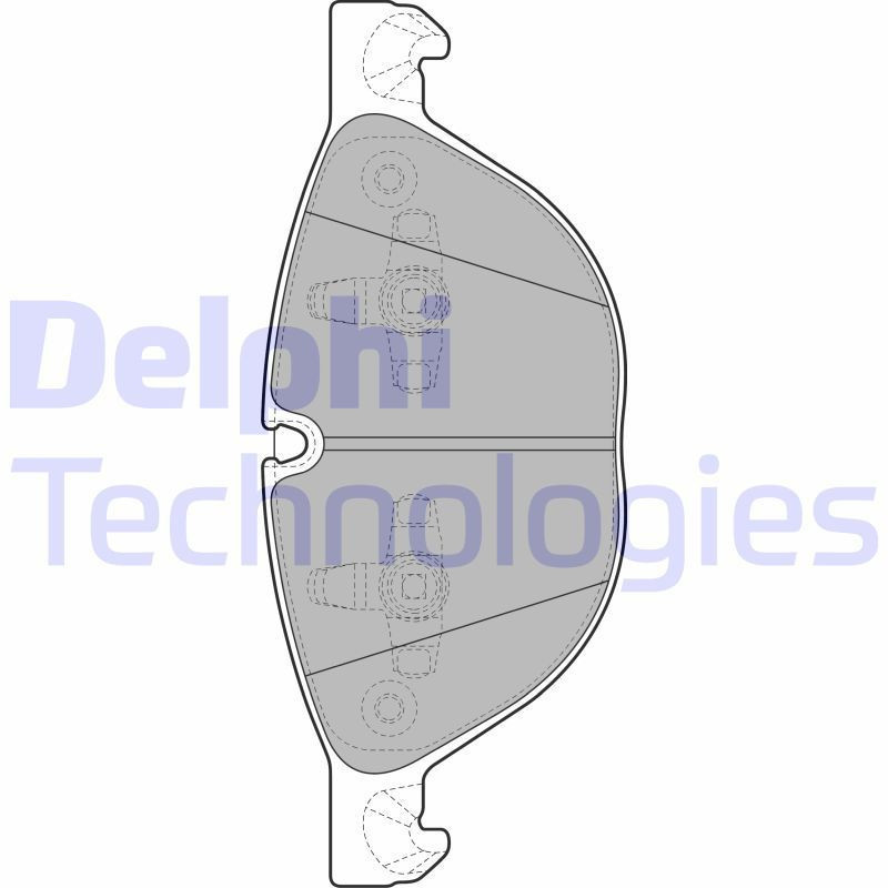 DELPHI LP2091 Brake Pads Set Front for