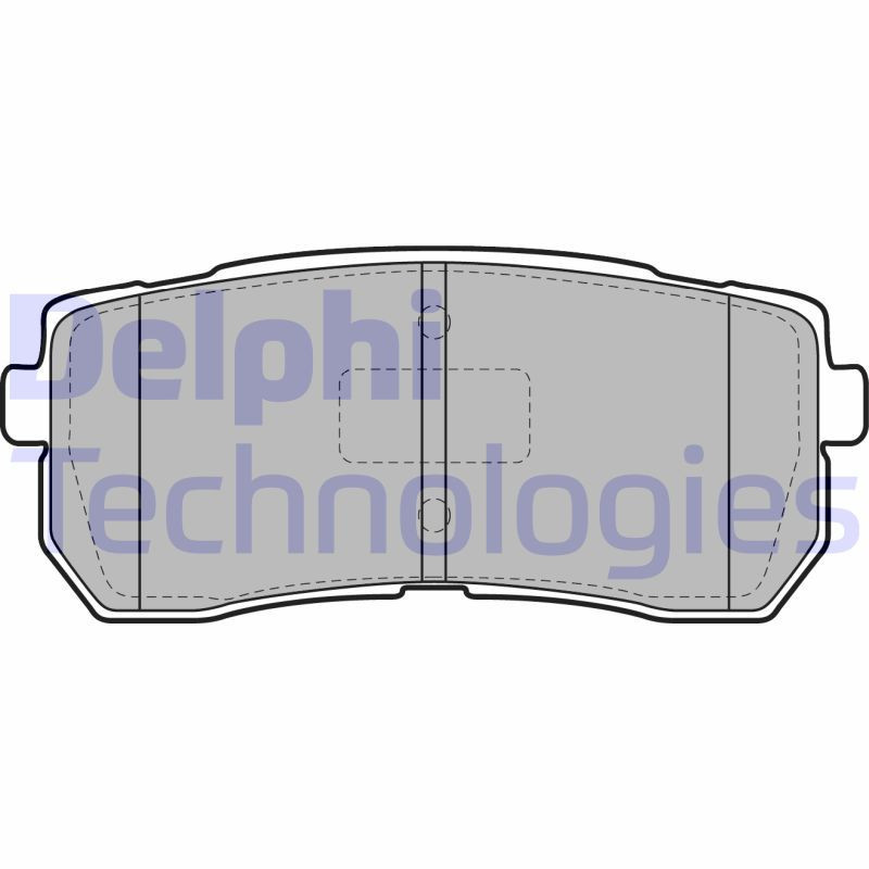 DELPHI LP2095 Pastiglie freno Posteriore per