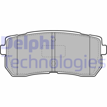 DELPHI LP2095 Pastiglie freno Posteriore per