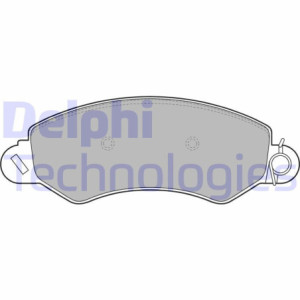 DELPHI LP2096 Brzdové platničky Predné pre