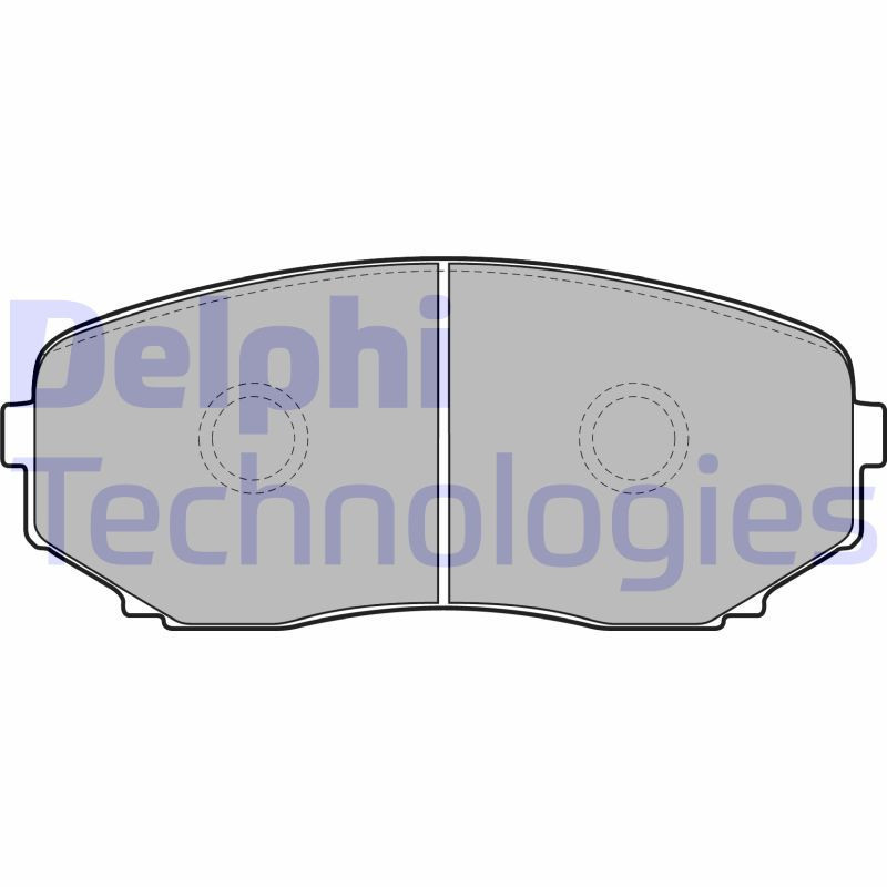 DELPHI LP2098 Brzdové platničky Predné pre