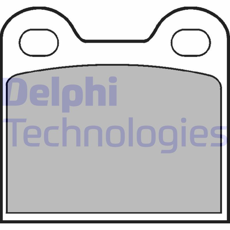 DELPHI LP21 Bremsbeläge Hinten für