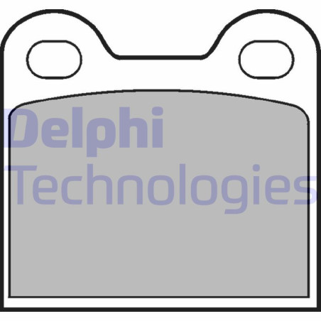 DELPHI LP21 Pastillas de freno Trasero para