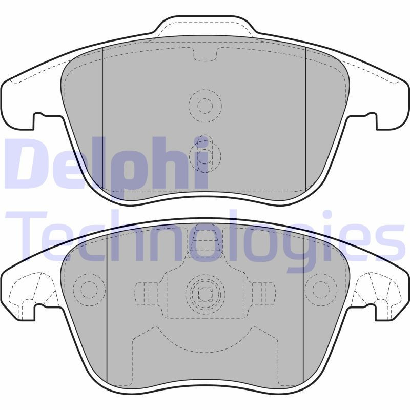 DELPHI LP2100 Brzdové platničky Predné pre