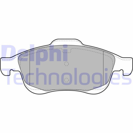 DELPHI LP2101 Brzdové destičky Přední pro