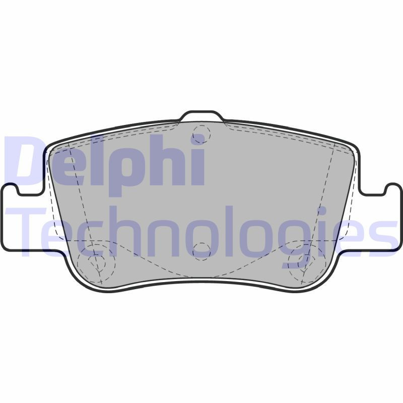 DELPHI LP2103 Bremsbeläge Hinten für
