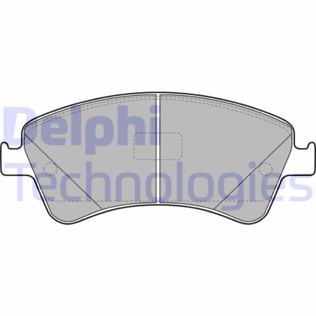 DELPHI LP2104 Pastillas de freno Delantero para