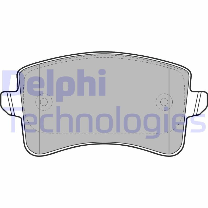 DELPHI LP2106 Brzdové platničky Zadné pre