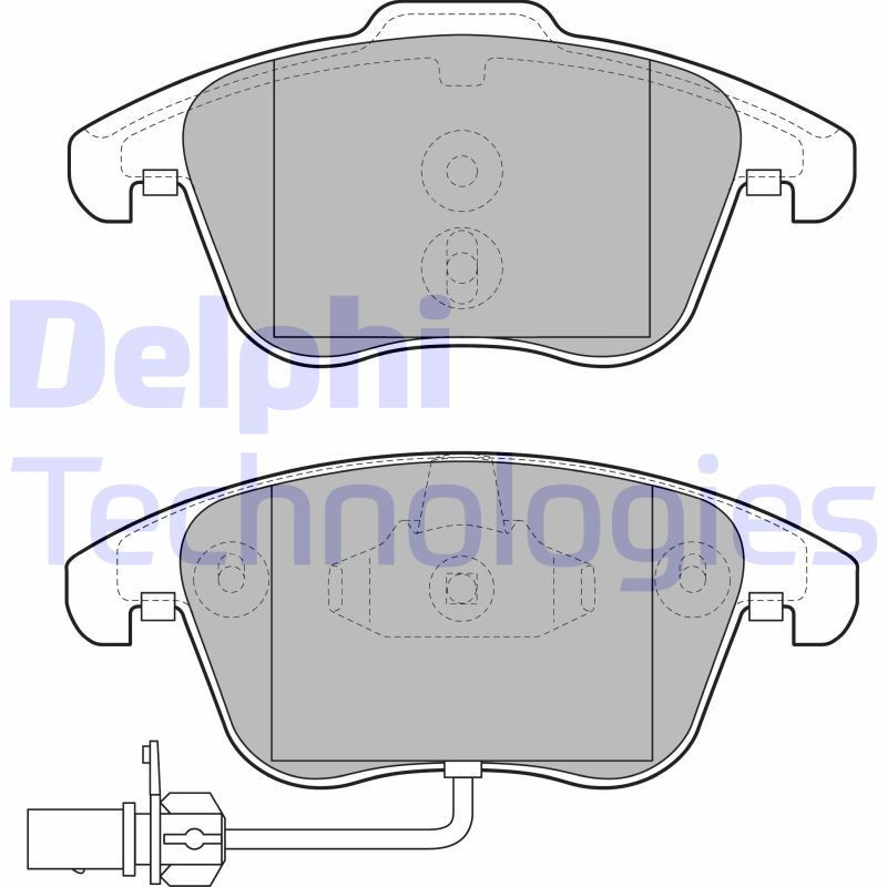 DELPHI LP2107 Plaquettes de frein Avant pour