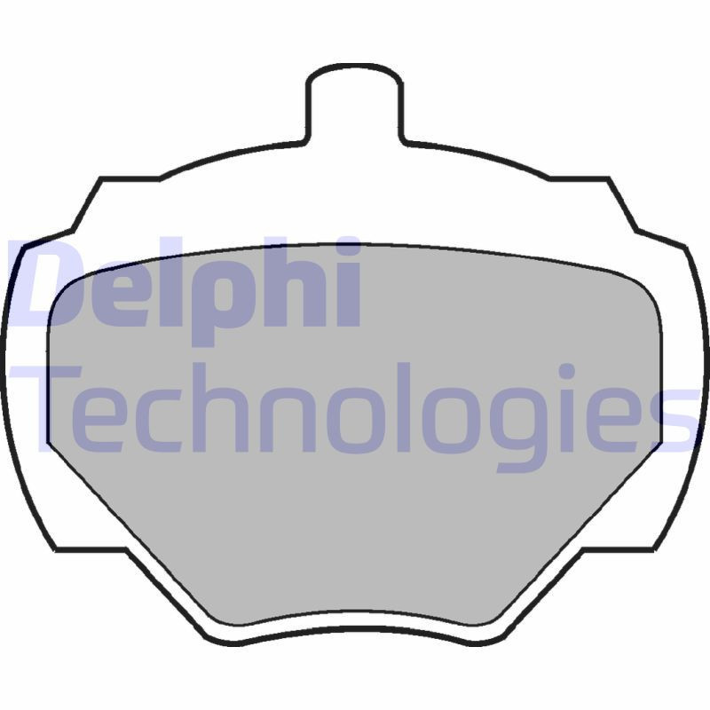 DELPHI LP211 Bremsbeläge Hinten für