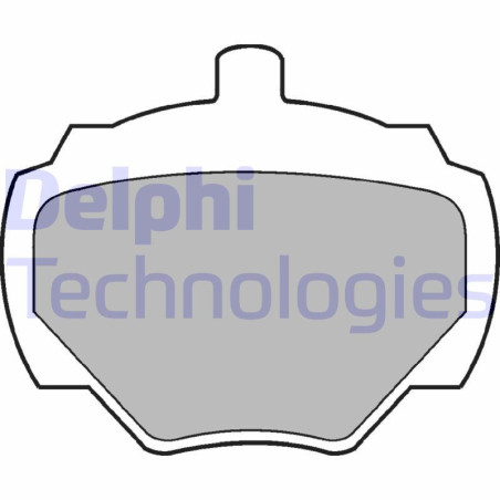 DELPHI LP211 Pastiglie freno Posteriore per