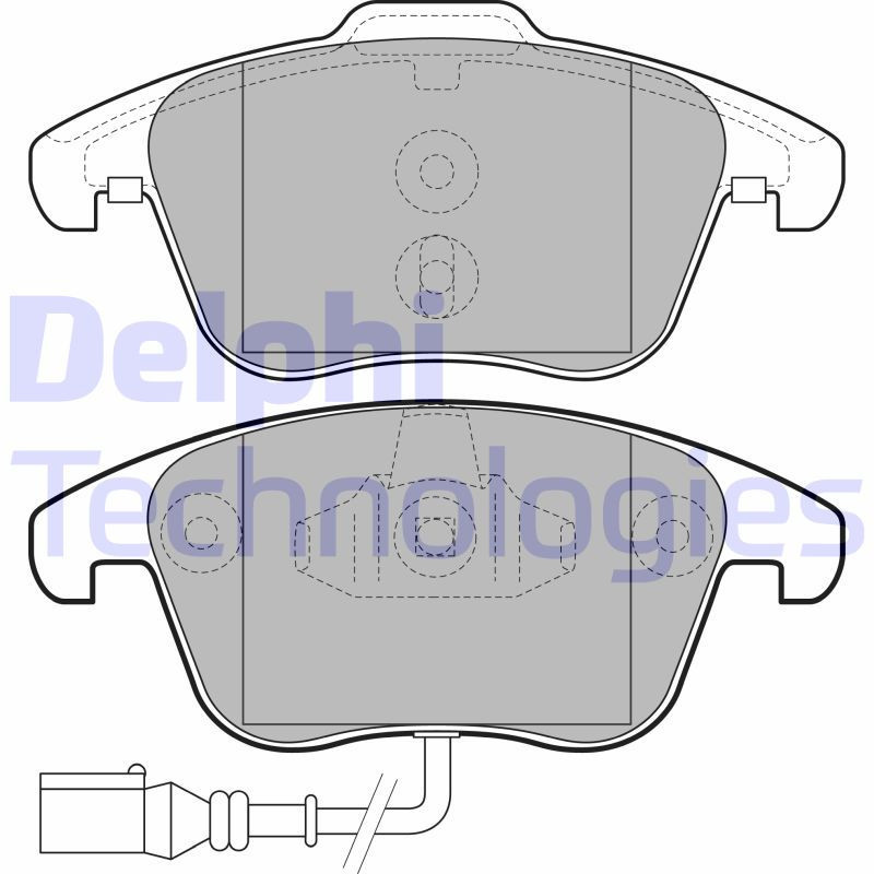 DELPHI LP2110 Pastiglie freno Anteriore per