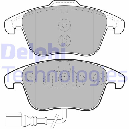 DELPHI LP2110 Pastiglie freno Anteriore per