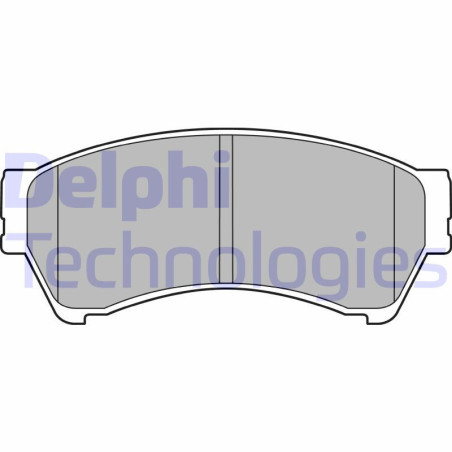 DELPHI LP2111 Brzdové platničky Predné pre