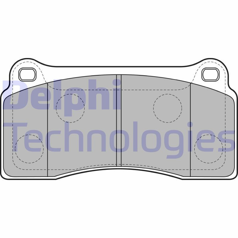 DELPHI LP2113 Brzdové platničky Predné pre