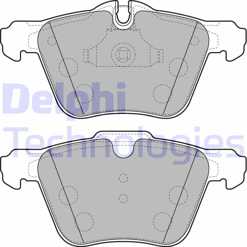 DELPHI LP2114 Brake Pads Set Front for Jaguar XF XJ XK