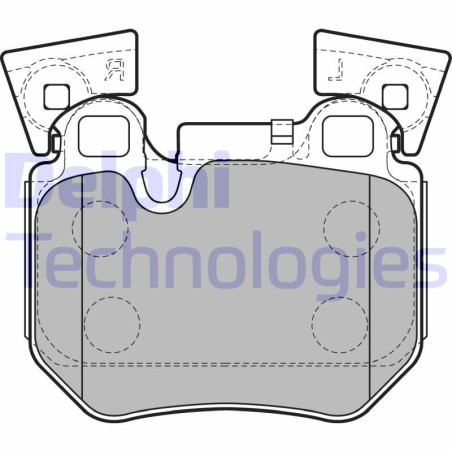 DELPHI LP2121 Pastiglie freno Posteriore per