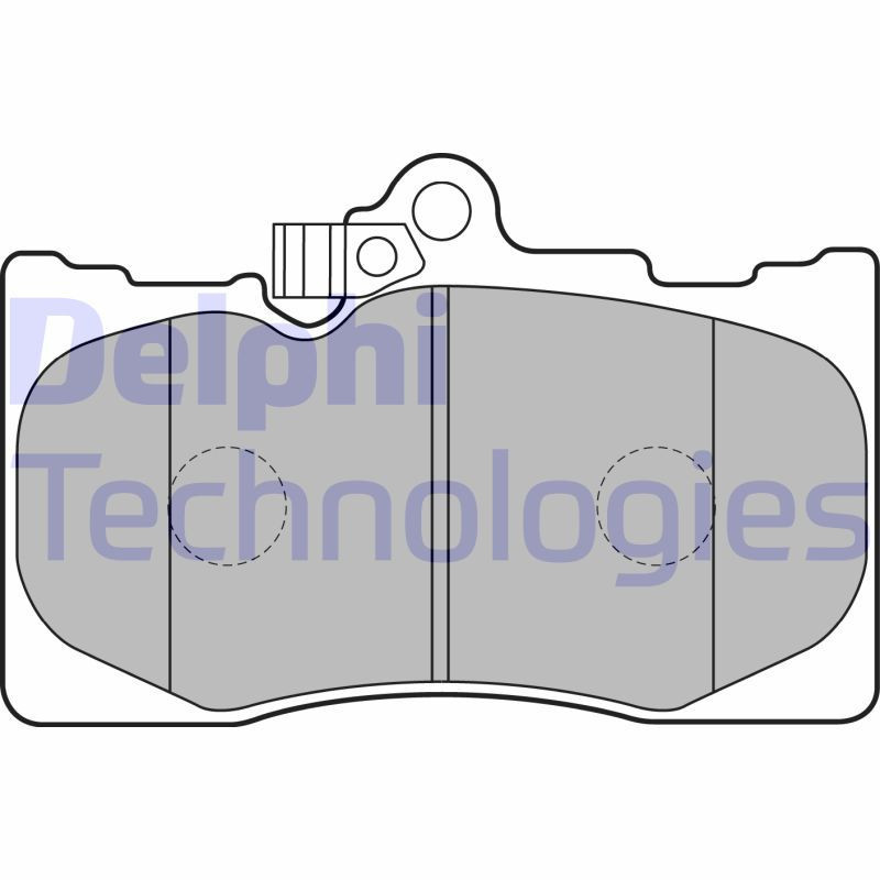DELPHI LP2122 Klocki hamulcowe Przód dla