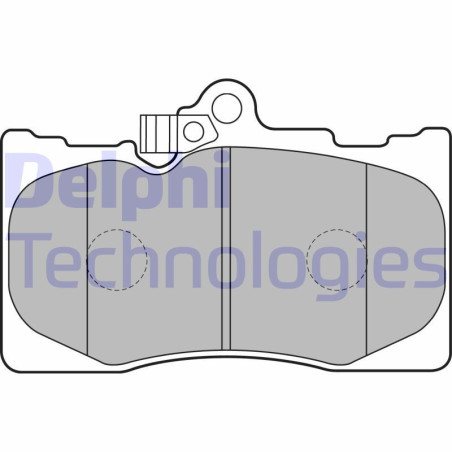 DELPHI LP2122 Brake Pads Set Front for