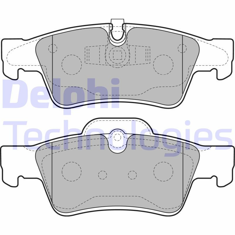 DELPHI LP2124 Pastiglie freno Posteriore per