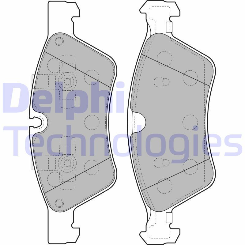 DELPHI LP2125 Brzdové platničky Predné pre
