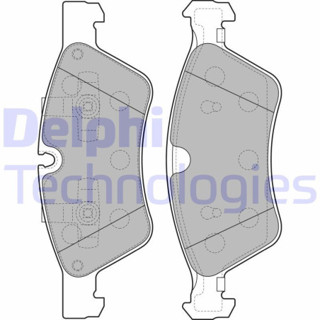 DELPHI LP2125 Brzdové platničky Predné pre