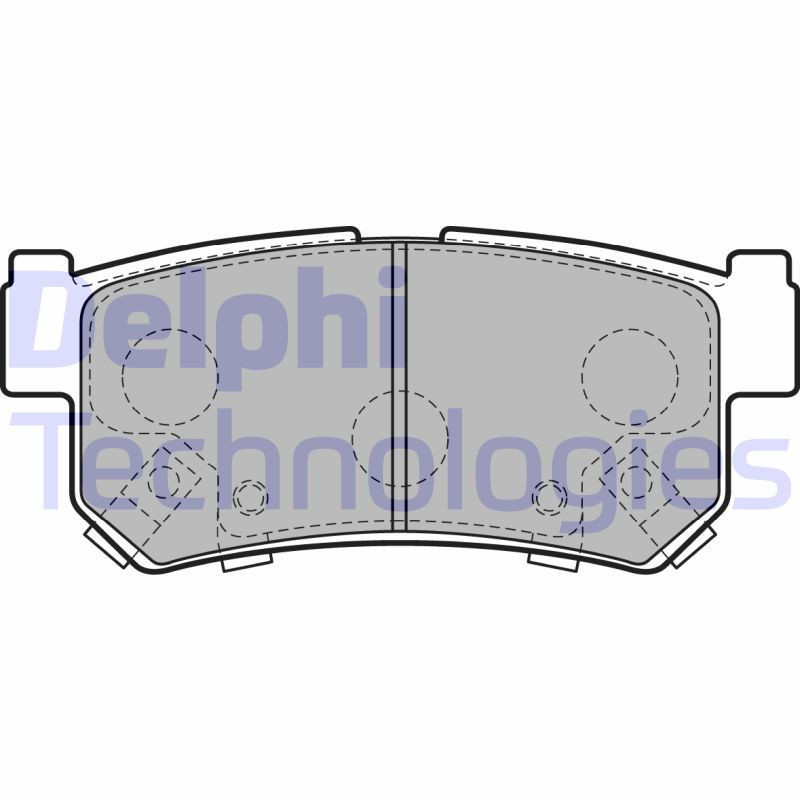 DELPHI LP2127 Pastiglie freno Posteriore per