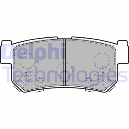 DELPHI LP2127 Pastillas de freno Trasero para