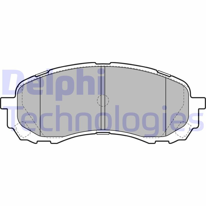 DELPHI LP2128 Klocki hamulcowe Przód dla