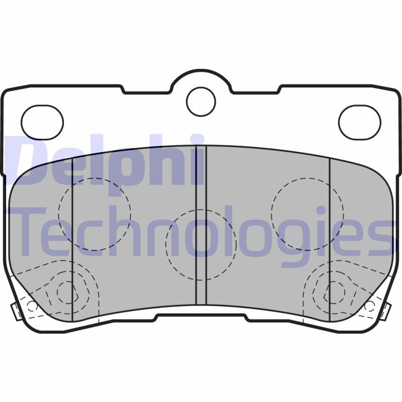 DELPHI LP2130 Brake Pads Set Rear for